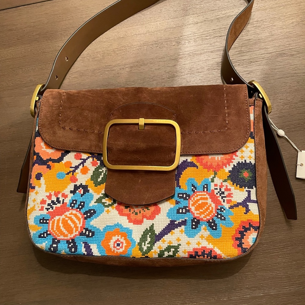 Tory Burch Sawyer Needlepoint purse
